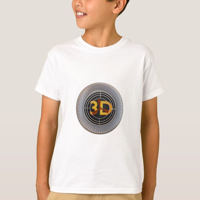 Camiseta Motor 3D. (Frente)