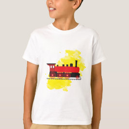 Camiseta Motor a vapor vermelho