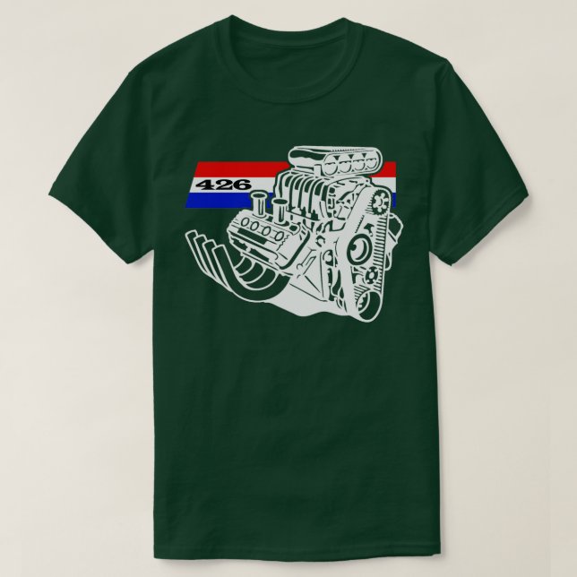 Camiseta Motor Blown 426 V8 (Frente do Design)