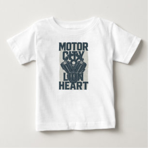 Camiseta Motor City, Lion Heart