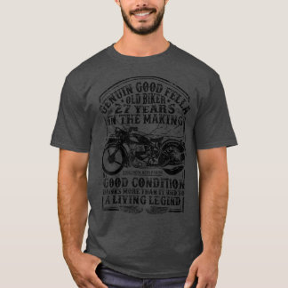 Camiseta Motor Clássico Biker De 27 Anos Com Estilo De Retr