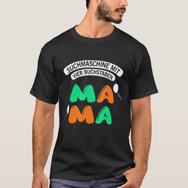 Camiseta Motor De Busca Com Quatro Letras Mamama (Frente)