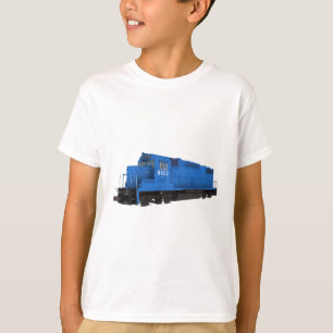 Camiseta Motor de comboio azul: