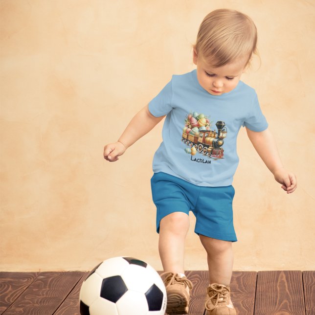 Camiseta Motor De Comboio Carregado Com Ovos De Páscoa (Criador carregado)