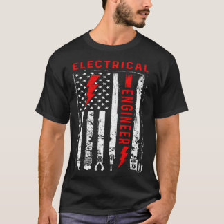 Camiseta Motor de Engenheiro Elétrico com Gráfico Retroativ
