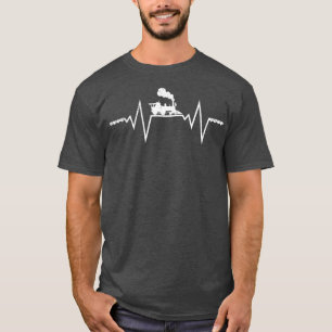 Camiseta Motor de Estrada de Ferro com Pulso de Bandeira Am