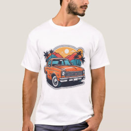 Camiseta Motor De Fogo - Veículo Laranja