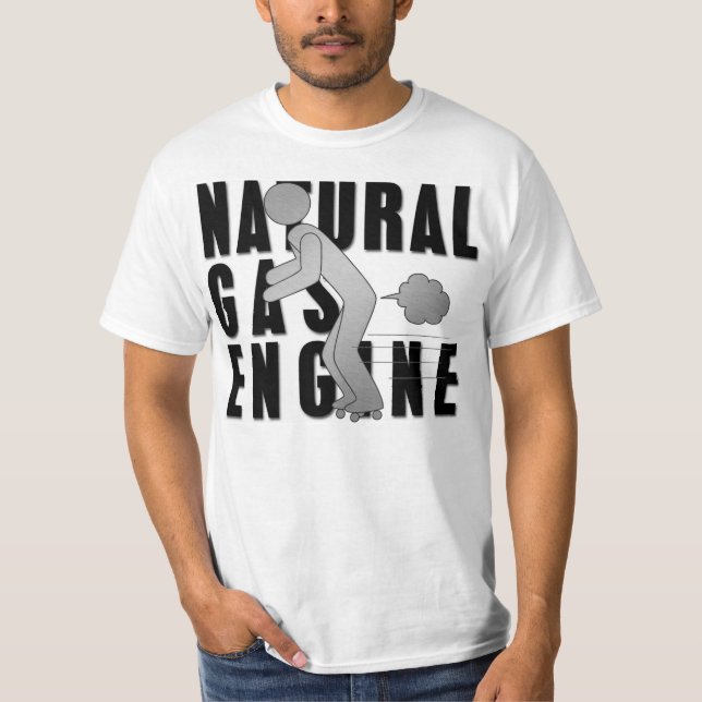 Camiseta Motor de gás natural 1 (Frente)