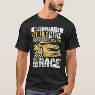 Camiseta Motor de mulheres automotoras com sinalizador cont