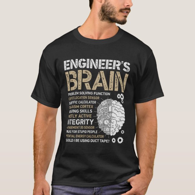 Camiseta Motor do Engenheiro do Processo Engraçado pelo Cér (Frente)