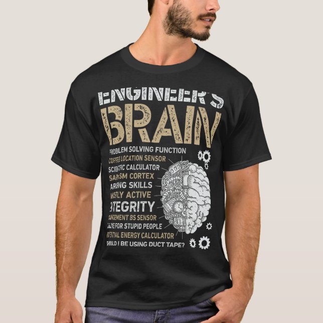 Camiseta Motor do Engenheiro do Processo Engraçado pelo Cér (Frente)