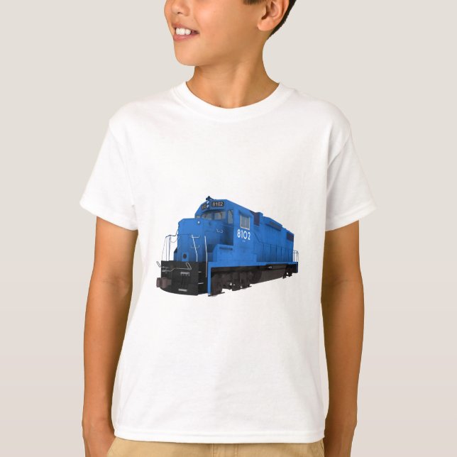 Camiseta Motor do Trem Azul: (Frente)
