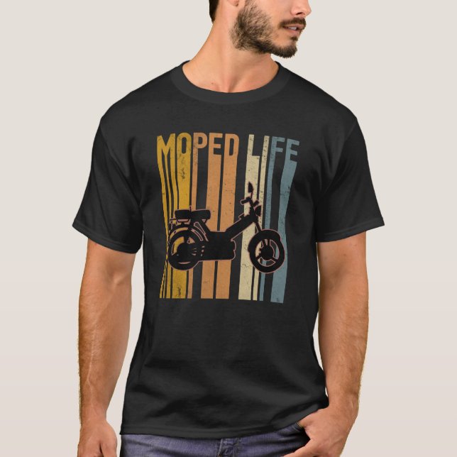Camiseta Motor Mofa De Duas Rodas Com Vida Mopa (Frente)