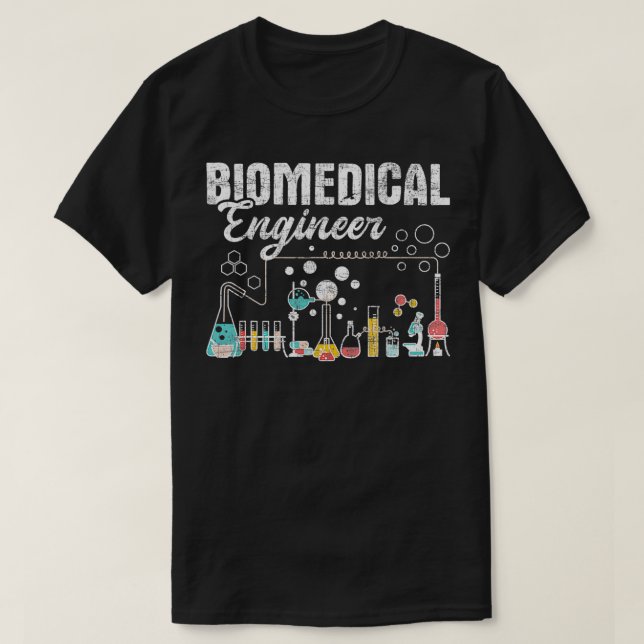 Camiseta Motor químico de bioengenharia de Engenheiros biom (Frente do Design)