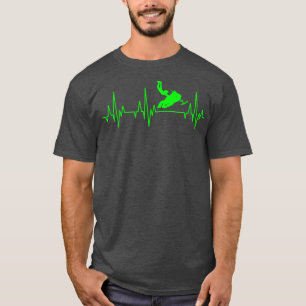 Camiseta Motor Snowmobile Sledge Snow Pulsação de Motocicle