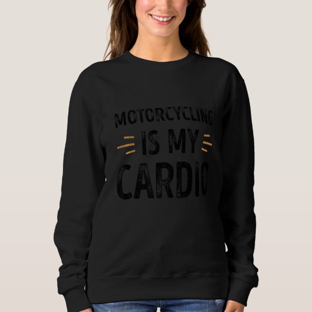 Camiseta Motorciclismo É Meu Retro Engraçado Cardio (Frente)