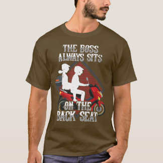 Camiseta Motorcycle Biker Rider O Chefe Está Sempre Preso