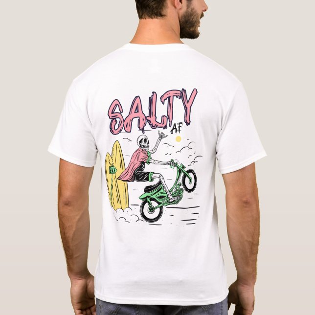 Camiseta Motorcycle by Salty AF (Verso)