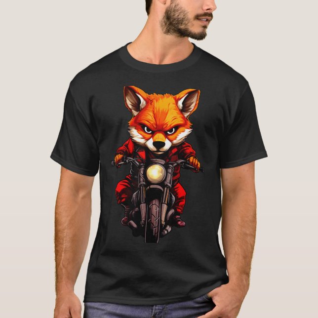 Camiseta Motorcycle Foxes  (Frente)