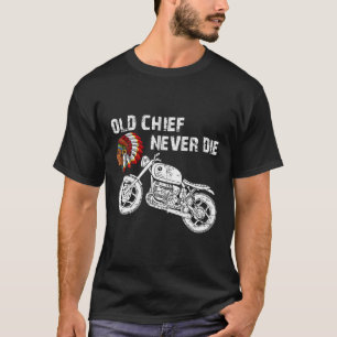 Camiseta Motorcycle Indian Old Chief Nunca Morre Hoodie