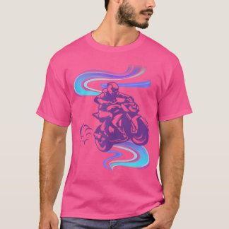 Camiseta Motorcycle Motorcycles Motorbike Purple Whirl