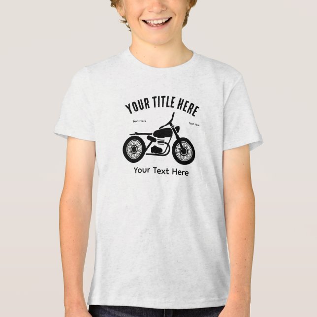 Camiseta Motorcycle Ride Speed and Freedom Design (Frente)