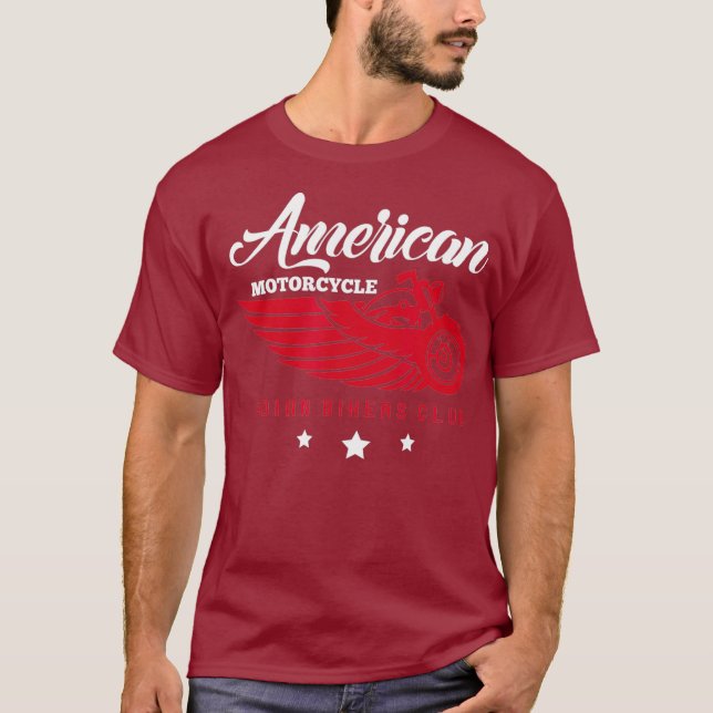 Camiseta Motorcycle Rider American Motorcycle Indian Club (Frente)