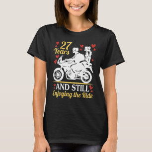 Camiseta Motorcycle Riders Casado 27 Anos E Ainda Aproveita