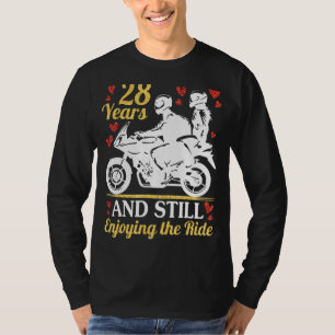 Camiseta Motorcycle Riders Casado 28 Anos E Ainda Aproveita