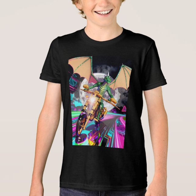 Camiseta Motorcycle Riding Dragon (Frente)