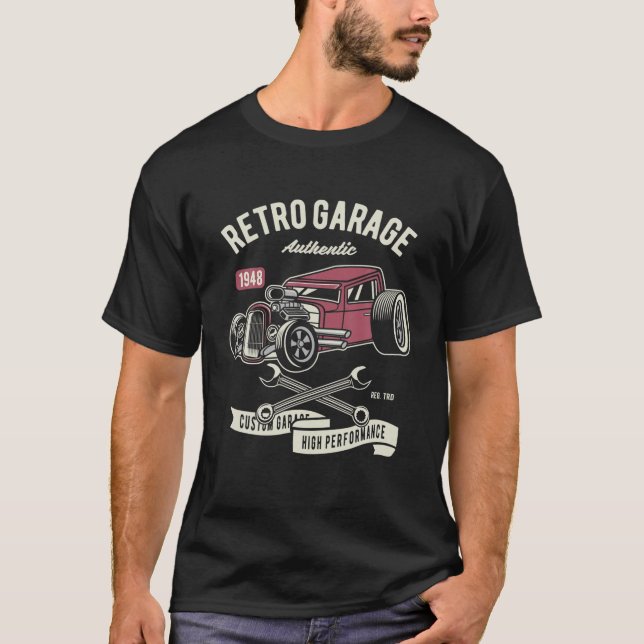 Camiseta Motores Americanos Clássicos E Retro A Quente (Frente)