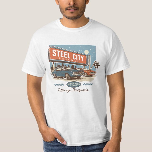 Camiseta Motorhead Garage Classic Car Art (Frente)