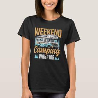 Camiseta Motorhome Camping Retro Weekend Camping Warrior
