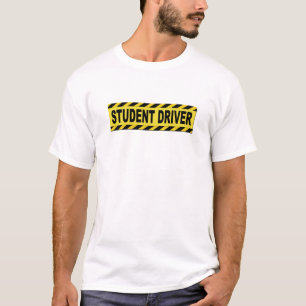 Camiseta Motorista amarelo e preto do estudante