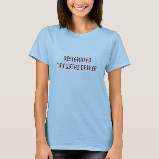 CAMISETA MOTORISTA DE ASSENTO TRASEIRO DESIGNADO (Frente)