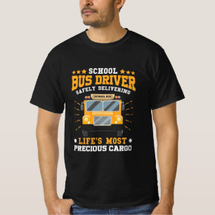 Camiseta Motorista de barramento escolar fornecendo seguran