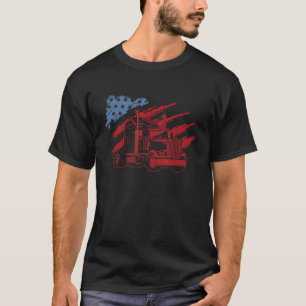 Camiseta Motorista de Caminhão Americano Semi Truck