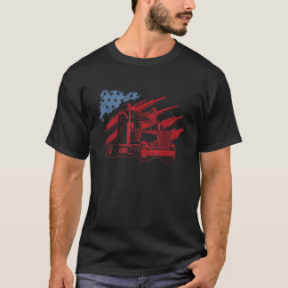 Camiseta Motorista de Caminhão Americano Semi Truck