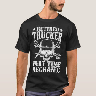 Camiseta Motorista de caminhão aposentado Big Rig Caminhão