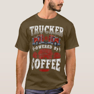 Camiseta Motorista de Caminhão-Caminhão Café Vintage Trucke