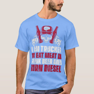 Camiseta Motorista de caminhão - Caminhão Grande Engraçado