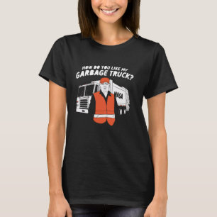 Camiseta Motorista de Caminhão de Lixo Reciclando Resíduos