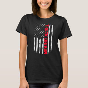 Camiseta Motorista De Caminhão De Sinalizador Americano 18