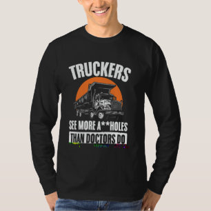 Camiseta Motorista de caminhão dirigindo drivers de caminhã