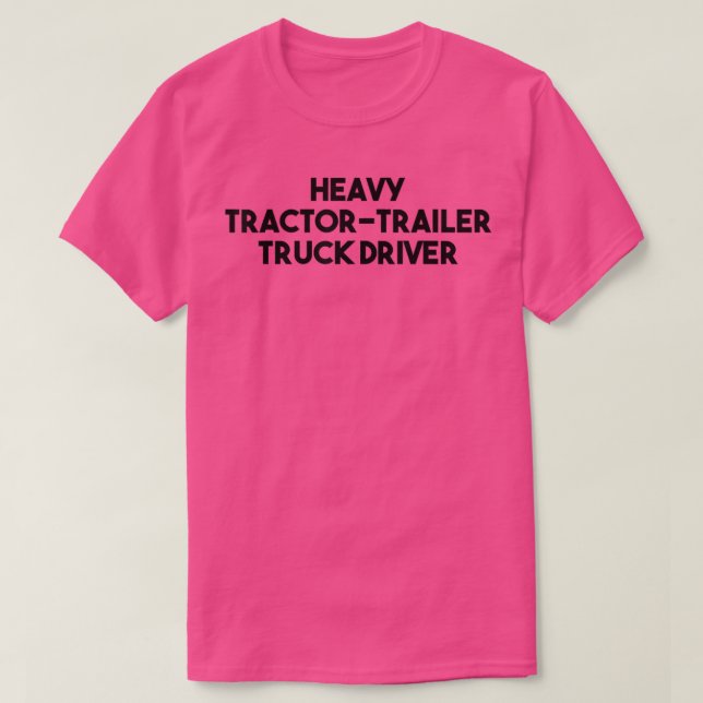 Camiseta Motorista de caminhão do reboque pesado (Frente do Design)