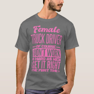 Camiseta Motorista De Caminhão Feminino Consiga-O Corretame