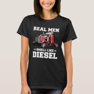 Camiseta Motorista de caminhão homens marido semi-reboque m
