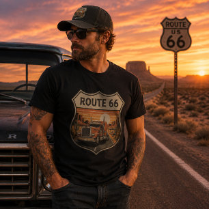 Camiseta Motorista de Caminhão na Rota 66