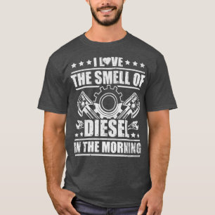Camiseta Motorista De Caminhão Novelty Adoro O Cheiro De Di