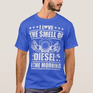 Camiseta Motorista De Caminhão Novelty Adoro O Cheiro De Di